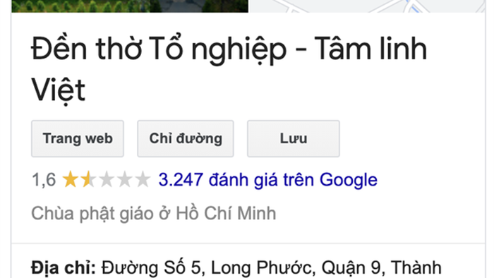 Đền thờ Tổ nghiệp của NS Hoài Linh trên ứng dụng Google Maps bị đổi tên thành Trung tâm từ thiện 14 tỷ? - Ảnh 4.