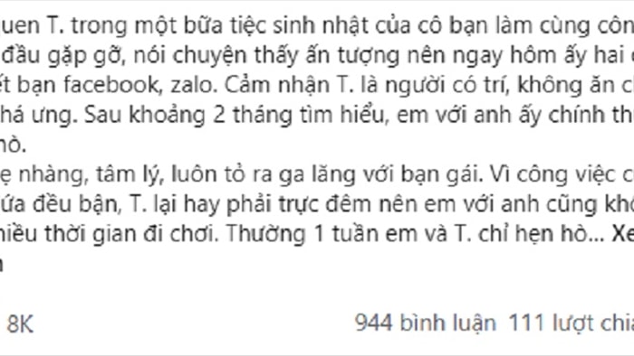  Bị bạn trai nói “đào mỏ” chỉ vì được mời ăn 3 lần mà chưa “đáp lễ”, nhưng màn ứng xử không thể cứng hơn của cô sau đó mới khiến anh sốc nặng  - Ảnh 1.