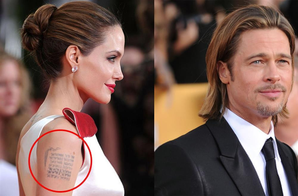 Angelina Jolies Tattoos Did You Know She Has One for Brad Pitt