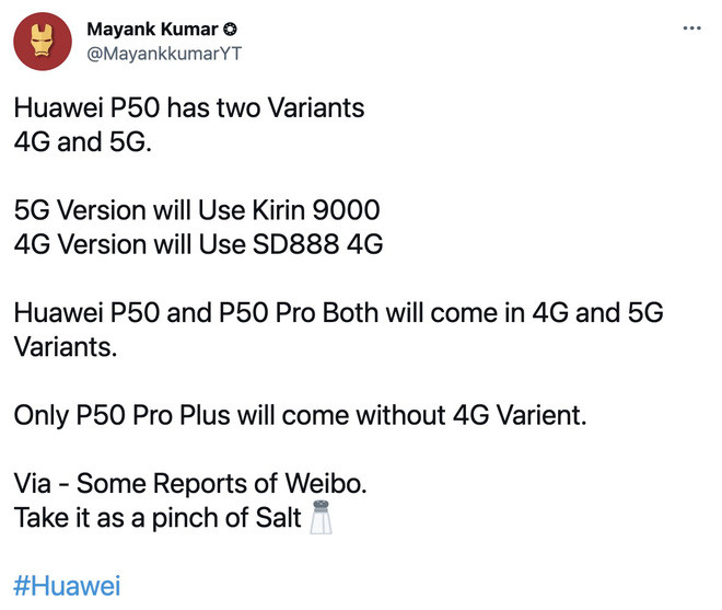 Huawei P50 sẽ có bản dùng chip Snapdragon 888, ra mắt cuối tháng 7 - Ảnh 2.