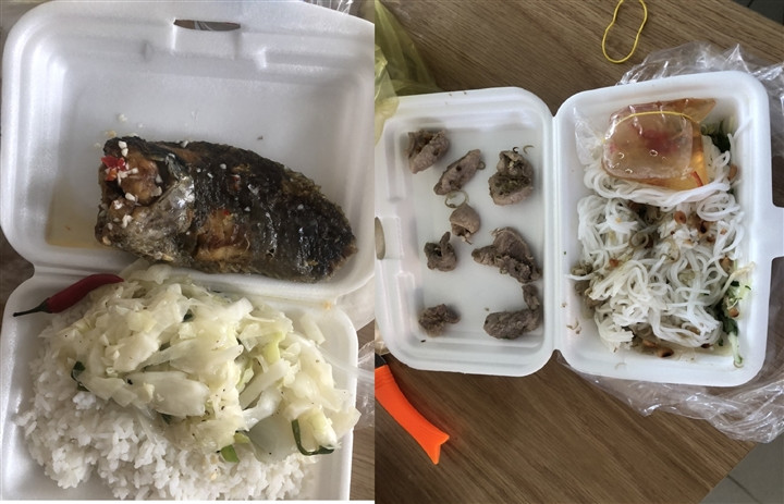 Người cách ly ở Tiền Giang bức xúc khi bữa ăn chỉ có con cá rô và ít rau-1