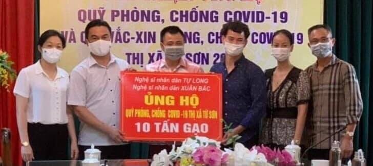 Tự Long, Xuân Bắc ủng hộ 30 tấn gạo cho Bắc Ninh chống dịch-2