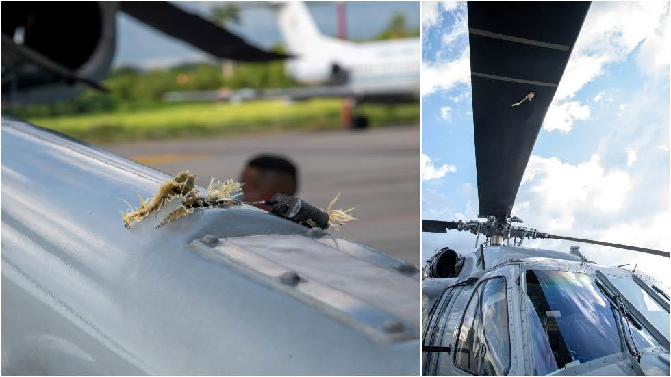 Máy bay chở Tổng thống Colombia bị bắn-1