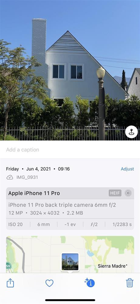 Cách thay đổi vị trí và ngày/giờ của hình ảnh trên iOS 15-3