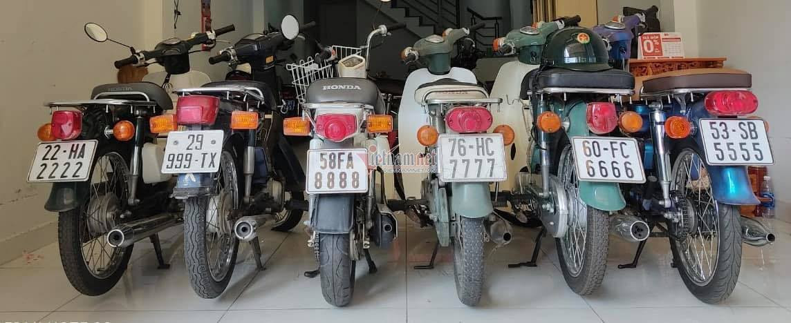Dàn xe Honda Cub biển tứ quý cực hiếm của dân chơi Sài Gòn-1