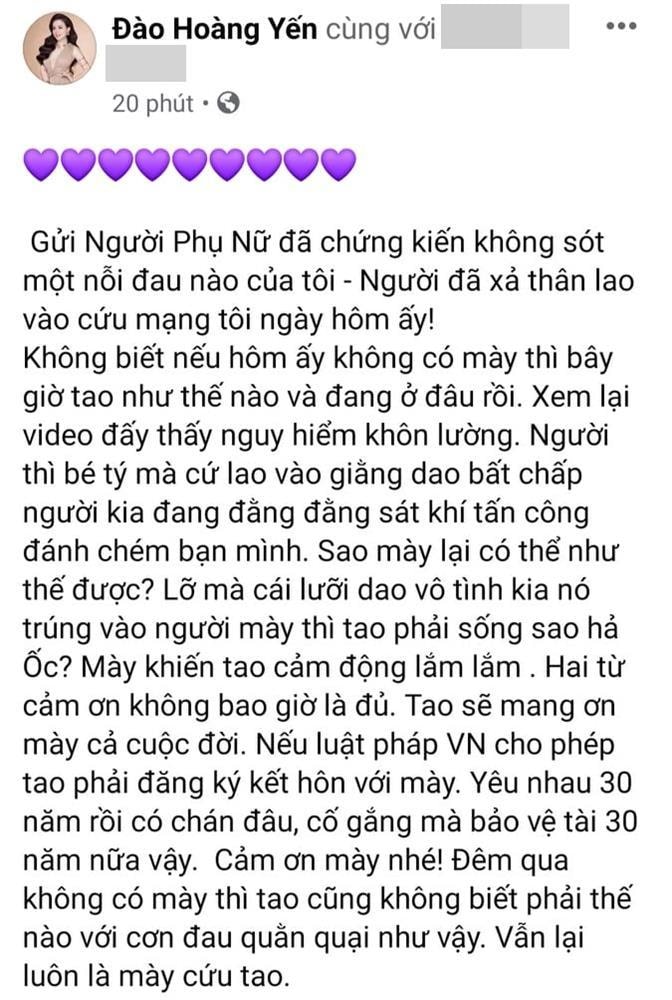 Cô Xuyến Hoàng Yến muốn... cưới vợ sau vụ chồng cũ hành hung?-1