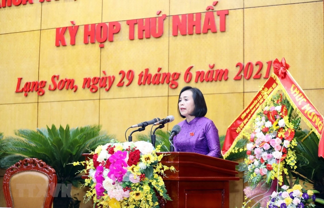 Bà Đoàn Thị Hậu được bầu làm Chủ tịch Hội đồng Nhân dân tỉnh Lạng Sơn hình ảnh 1 Ba Doan Thi Hau duoc bau lam Chu tich Hoi dong Nhan dan tinh Lang Son hinh anh 1