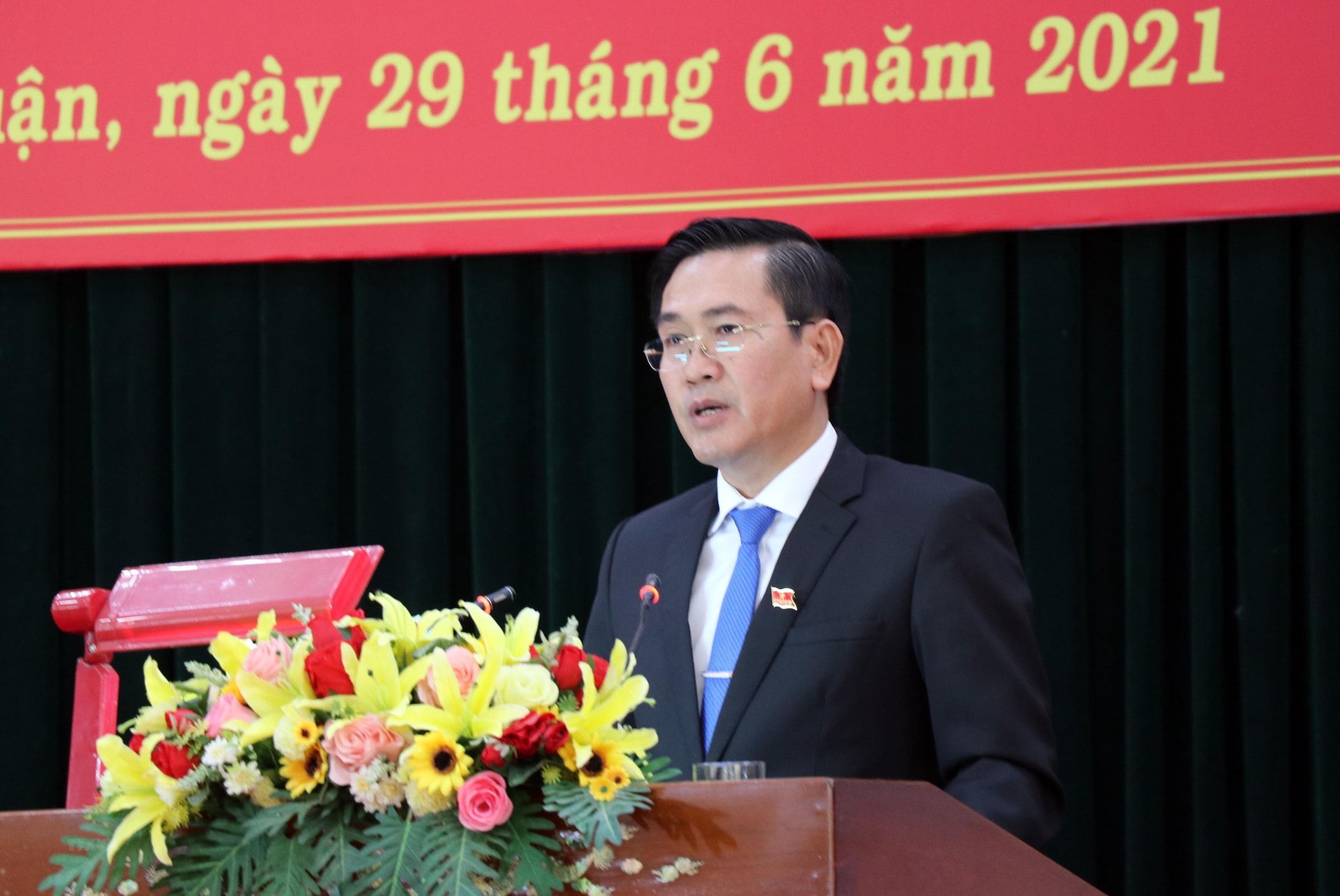 Ông Phạm Văn Hậu giữ chức Chủ tịch Hội đồng nhân dân tỉnh Ninh Thuận hình ảnh 1 Ong Pham Van Hau giu chuc Chu tich Hoi dong nhan dan tinh Ninh Thuan hinh anh 1