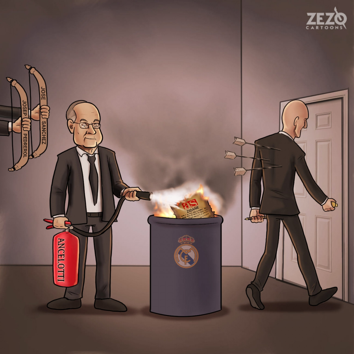 HLV Zidane rời Real Madrid, Chủ tịch Perez 
