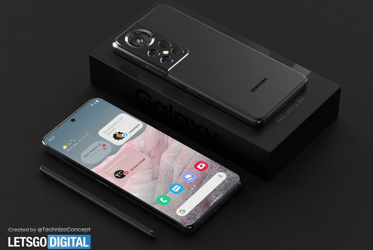 Đây có thể là thiết kế của Samsung Galaxy S22 Ultra-1
