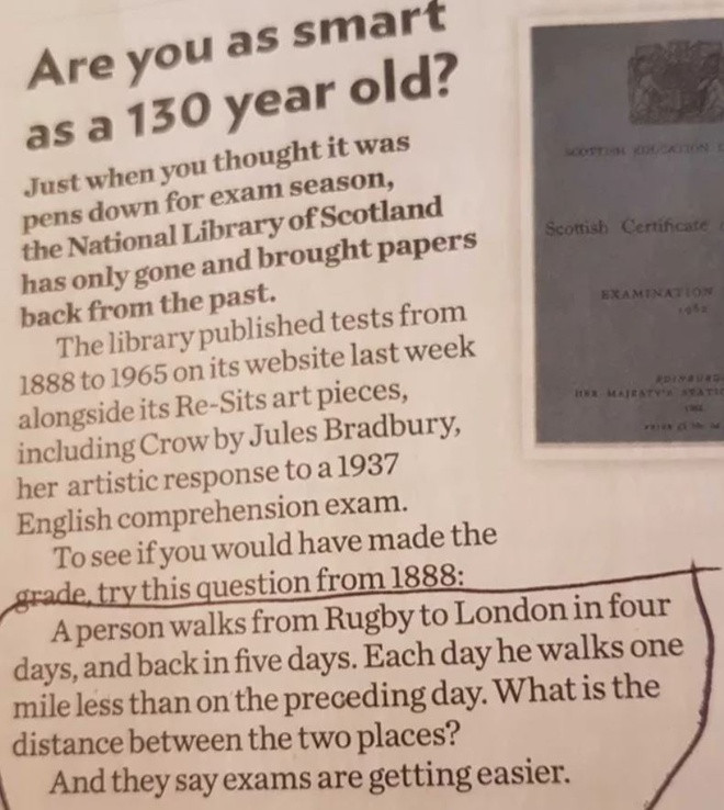 Bài toán dành cho học sinh cấp 2, có tuổi đời hơn 130 năm - 1