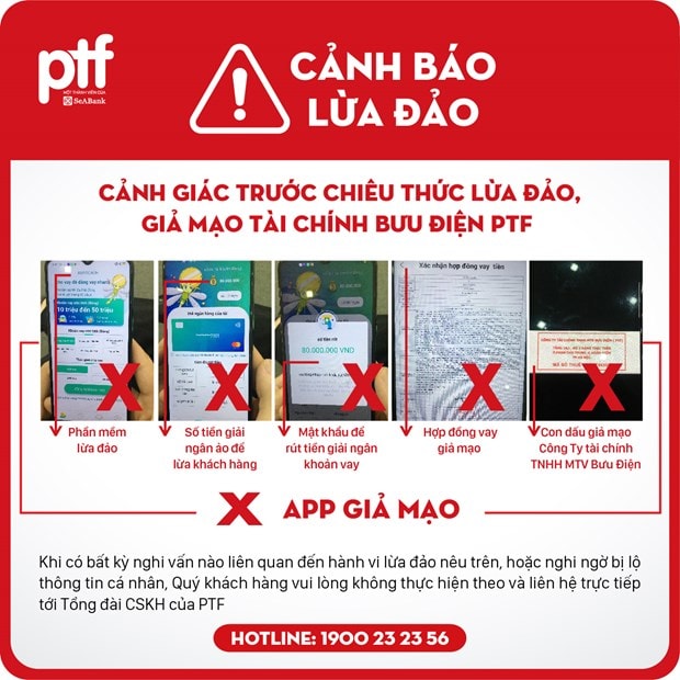 Canh bao hinh thuc mao danh Cong ty tai chinh PTF lua dao khach hang hinh anh 2