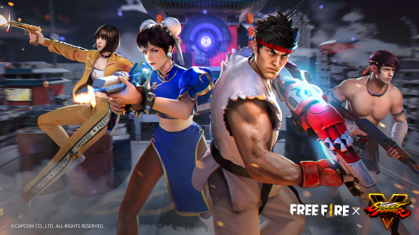 Hôm nay Free Fire hợp tác toàn cầu với Street Fighter V