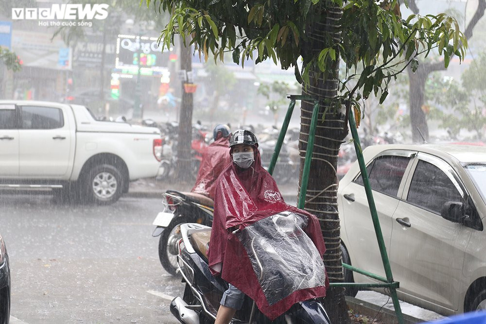 Ảnh: Hà Nội đón 'mưa vàng' giải nhiệt sau chuỗi ngày nắng nóng gay gắt - 4