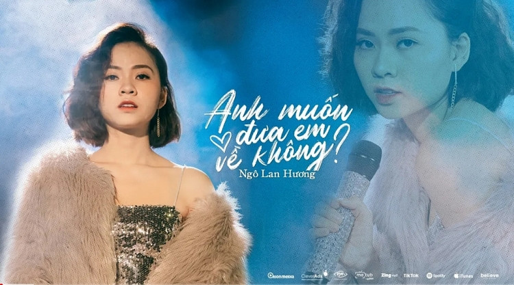 Ngô Lan Hương gây bất ngờ với bản 'Anh muốn đưa em về không?' remix trở thành hot trend trên Tiktok