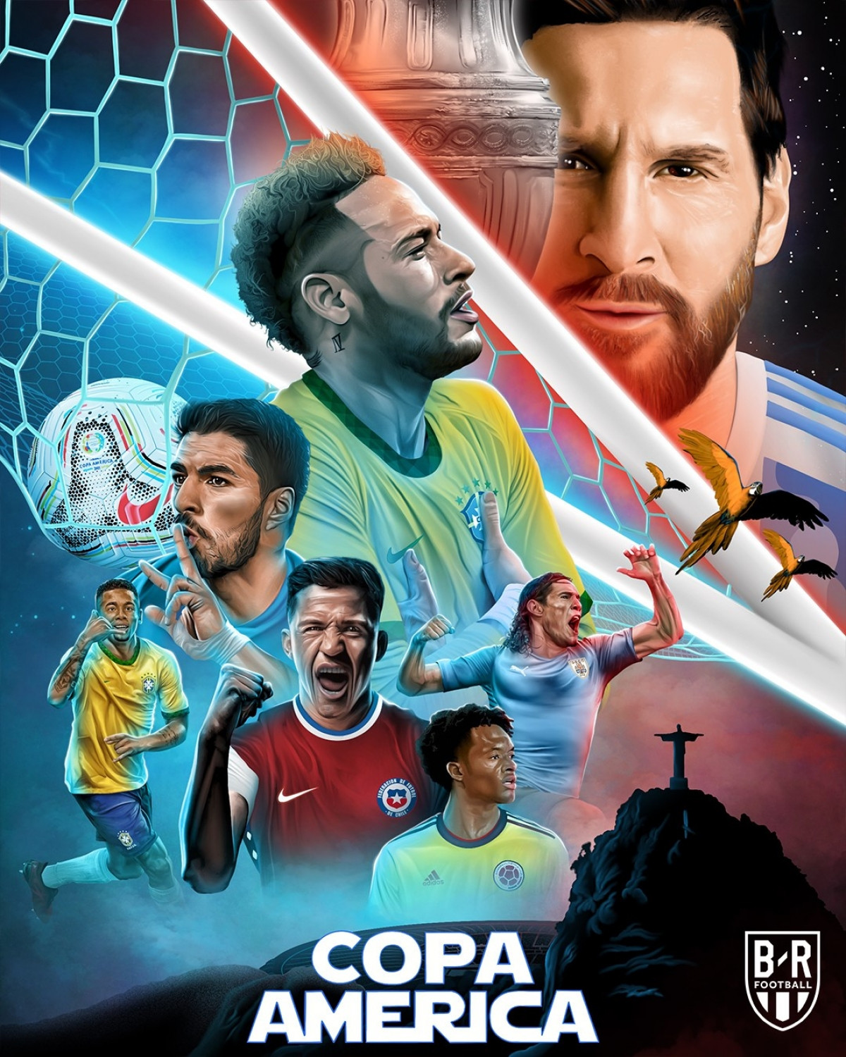 Đừng quên hè này còn có Copa America. (Ảnh: Bleacher Reports)