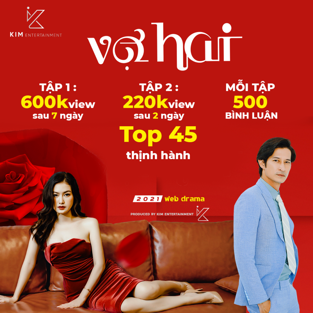 Phát sóng được 2 tuần, web-drama 'Vợ hai' đã gây sốt trên Youtube