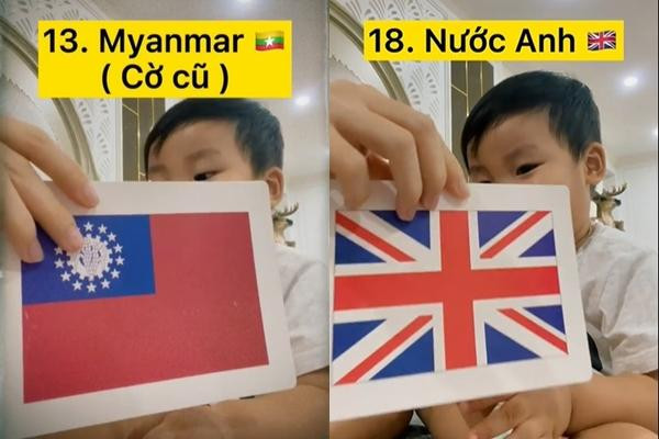 Con trai Hòa Minzy nhận diện 19 quốc kỳ, dân mạng đồng loạt vỗ tay-3