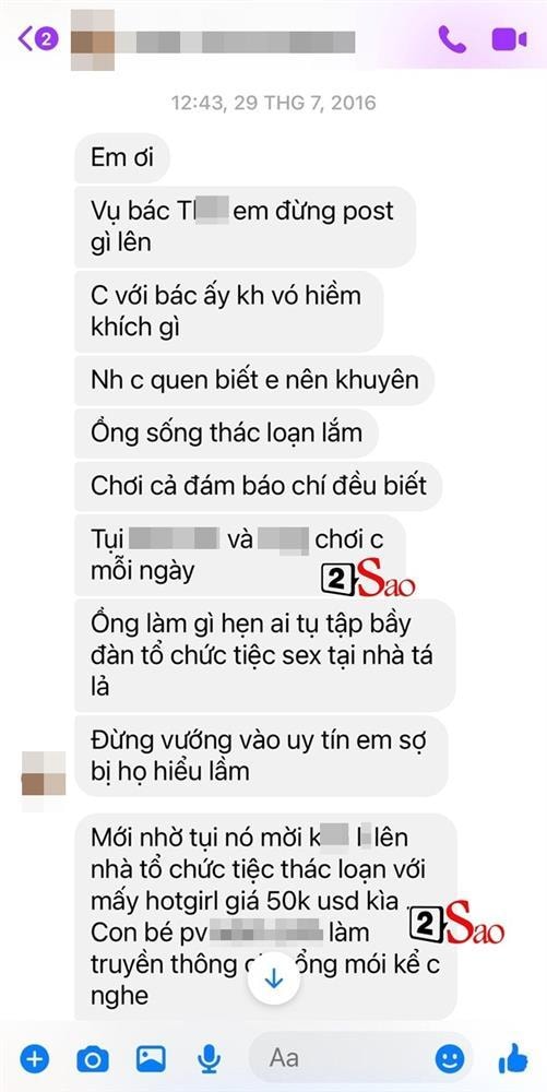 SỐC: Rò rỉ tin nhắn tiệc thác loạn Vbiz 50.000 USD, K.L bị điểm tên-1