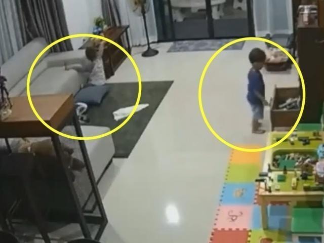 Mải dọn dẹp, bảo mẫu lơ là việc trông trẻ và cảnh tượng từ camera giám sát khiến người mẹ bật khóc-1