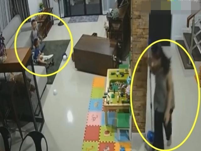 Mải dọn dẹp, bảo mẫu lơ là việc trông trẻ và cảnh tượng từ camera giám sát khiến người mẹ bật khóc-4