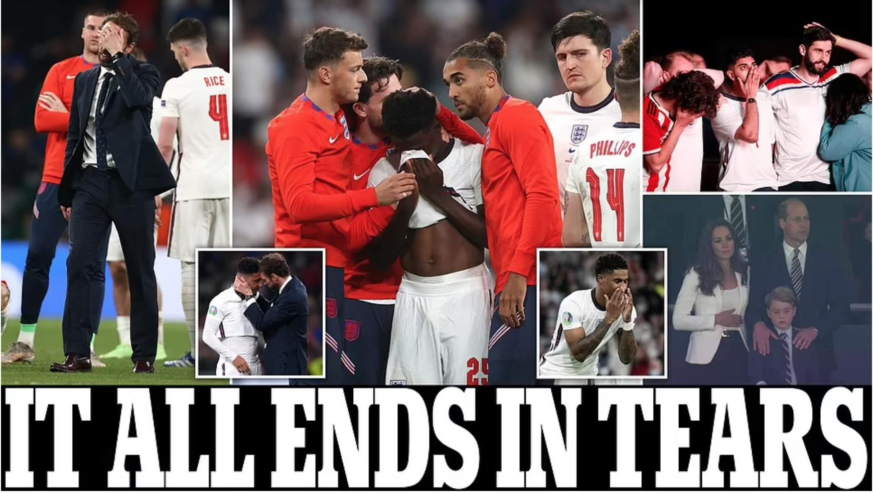 Tan mộng vô địch EURO, báo chí Anh cay đắng: Tất cả kết thúc trong nước mắt - 1