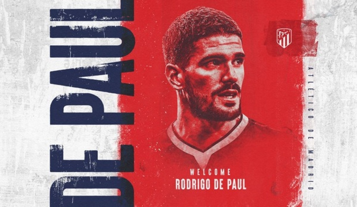 Atletico Madrid chiêu mộ thành công Rodrigo de Paul.