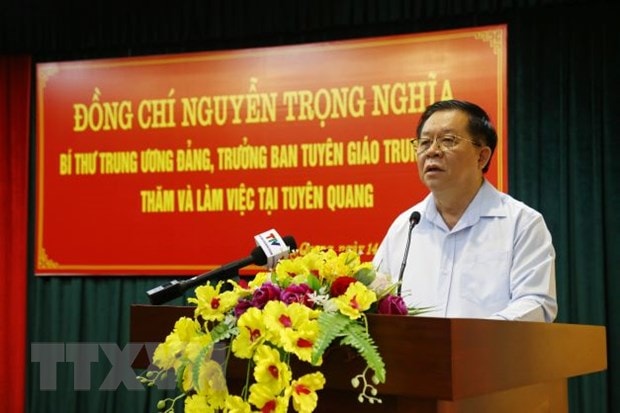 Tuyên Quang: Sớm đưa nghị quyết Đại hội Đảng đi vào cuộc sống hình ảnh 1 Tuyen Quang: Som dua nghi quyet Dai hoi Dang di vao cuoc song hinh anh 1