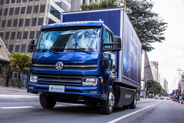 VW ra mắt xe tải thuần điện đầu tiên sản xuất hoàn toàn tại Brazil hình ảnh 1 VW ra mat xe tai thuan dien dau tien san xuat hoan toan tai Brazil hinh anh 1