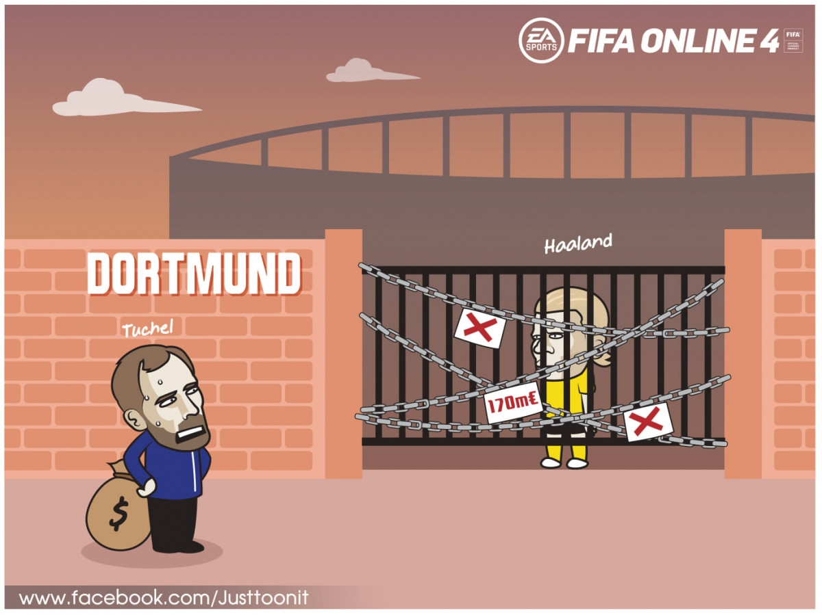 Dortmund hét giá Erling Haaland rất cao khiến  các đội bóng gặp khó trong việc đưa tiền đạo người Na Uy rời nước Đức.