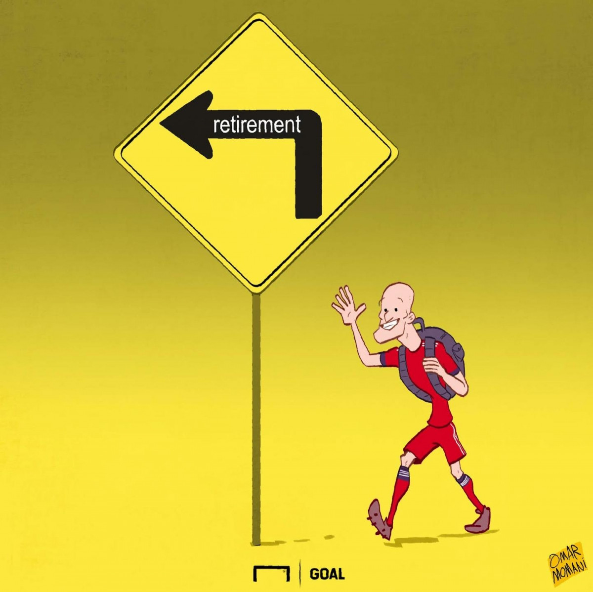 Robben giã từ sự nghiệp bóng đá.