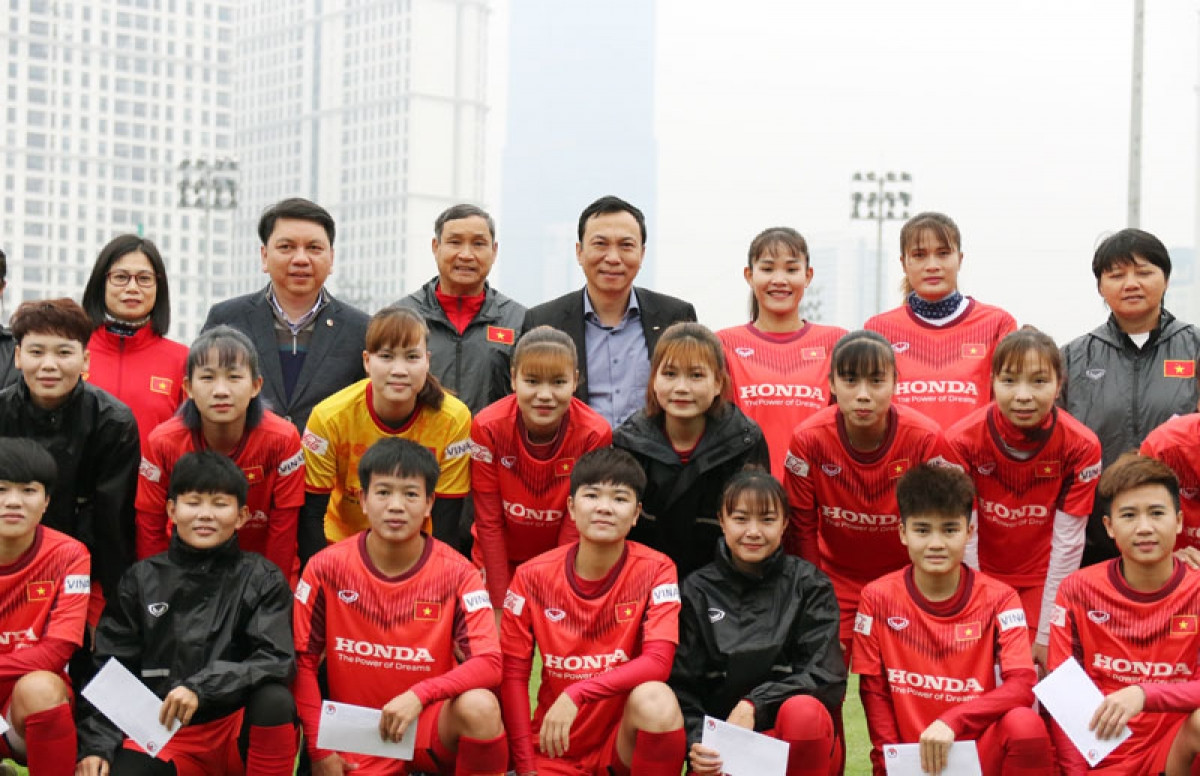 ĐT Nữ Việt Nam đặt mục tiêu góp mặt ở VCK World Cup 2023 (Ảnh: VFF).