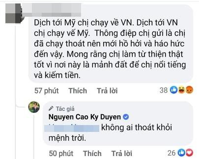 MC Nguyễn Cao Kỳ Duyên liên tục bị công kích trốn dịch Covid-19-3