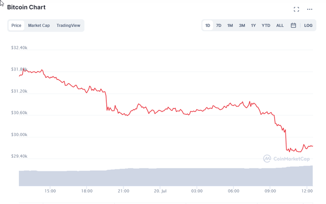 Nhà đầu tư hoảng loạn khi Bitcoin thủng mốc 30.000 USD, sẽ còn lao dốc sâu về 22.000 USD? - Ảnh 1. Nhà đầu tư hoảng loạn khi Bitcoin thủng mốc 30.000 USD, sẽ còn lao dốc sâu về 22.000 USD? - Ảnh 1.