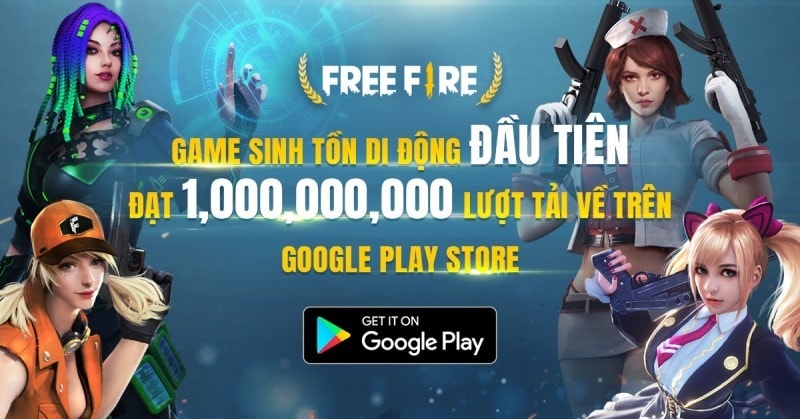 Garena Free Fire trở thành game sinh tồn di động đầu tiên đạt 1 tỷ lượt download trên Google Play Store