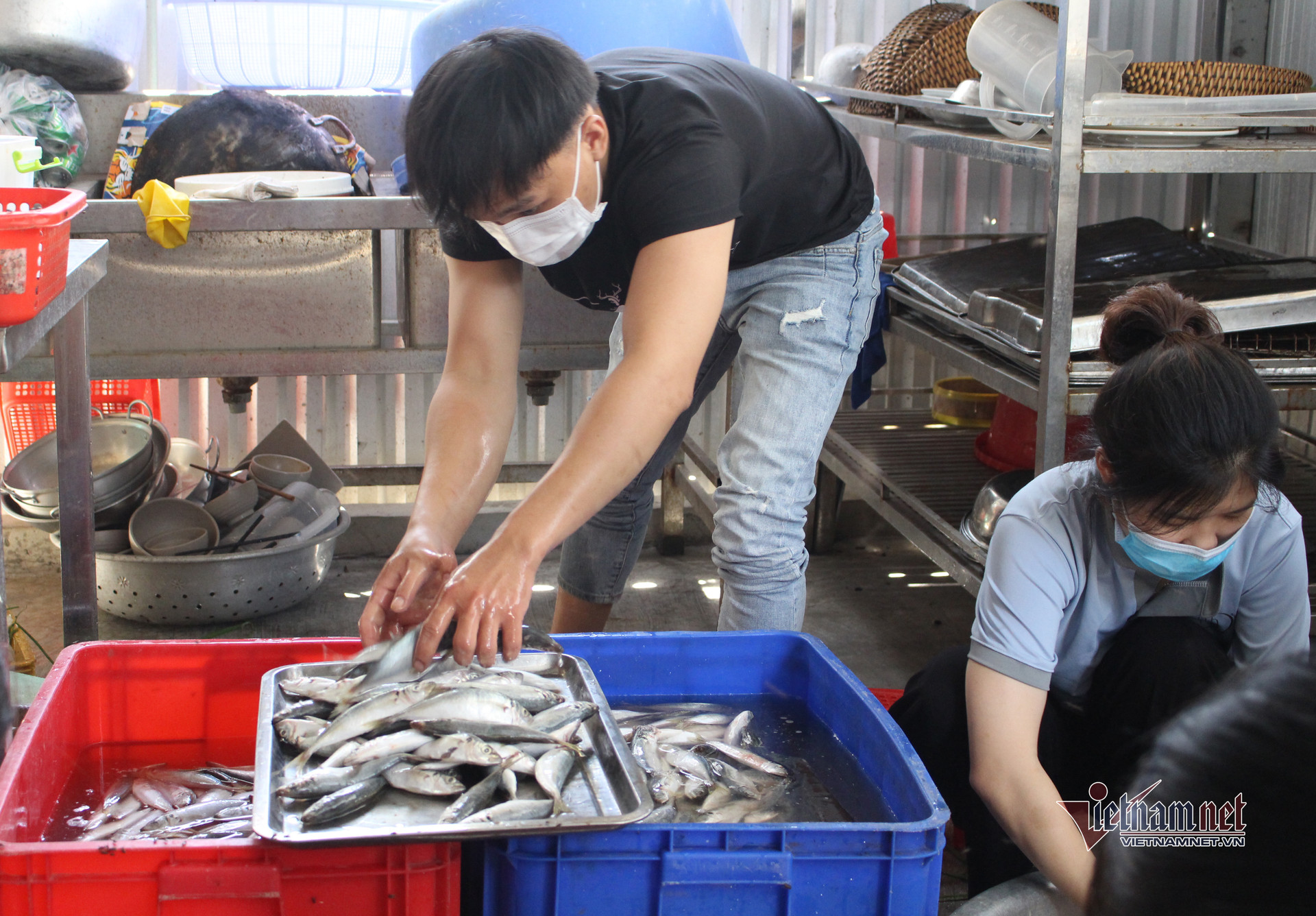 Người Đà Nẵng tất bật kho cá, tiếp lương thực cho TP.HCM chống dịch