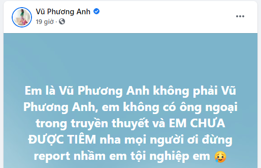 Jun Vũ đau đầu vì bị nhầm là cô gái 'ông ngoại Pfizer', xin CĐM đừng report Facebook