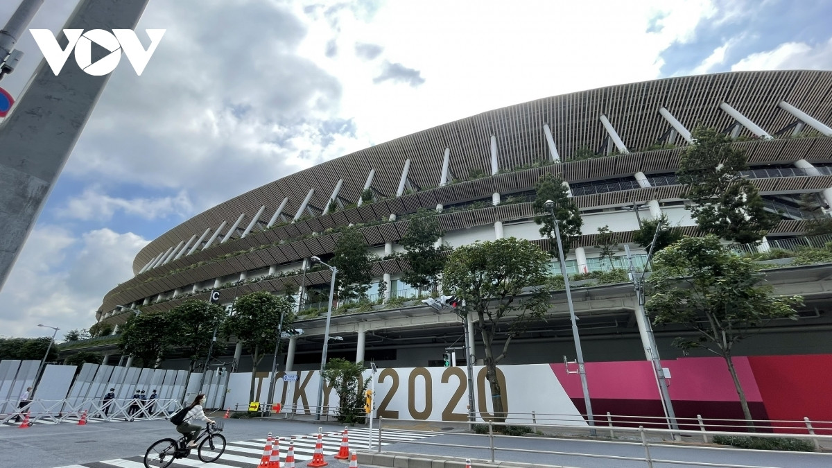 Olympic Tokyo 2020 sẽ chính thức khai mạc vào 18h tối nay (23/7) trên sân vận động quốc gia Tokyo. (Ảnh: Bùi Hùng).