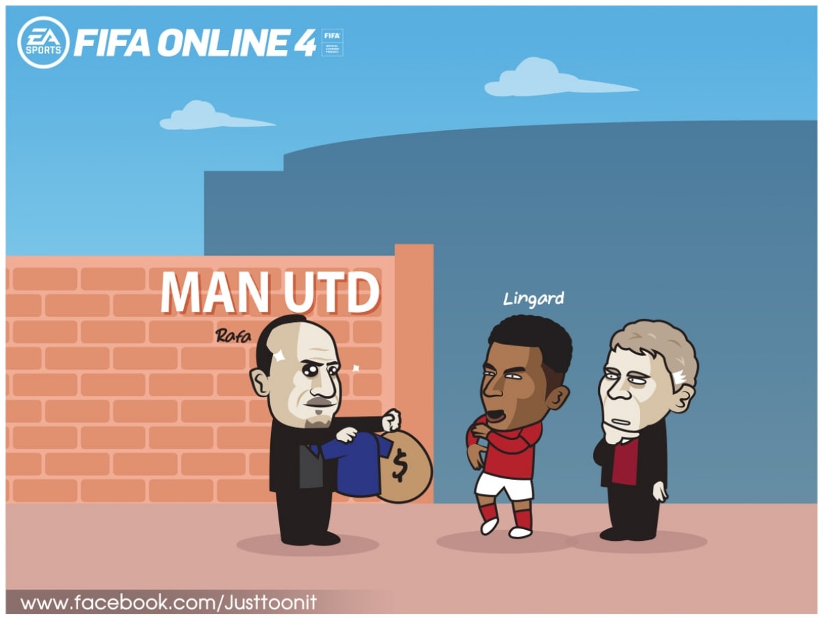 Everton muốn đưa Jesse Lingard rời MU. (Ảnh: Just Toon It)