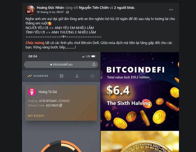 Thủ lĩnh đa cấp tiền số BitcoinDeFi bất ngờ mất sóng, DJ nổi tiếng xóa bài đăng quảng cáo - Ảnh 3. Thủ lĩnh đa cấp tiền số BitcoinDeFi bất ngờ mất sóng, DJ nổi tiếng xóa bài đăng quảng cáo - Ảnh 3.