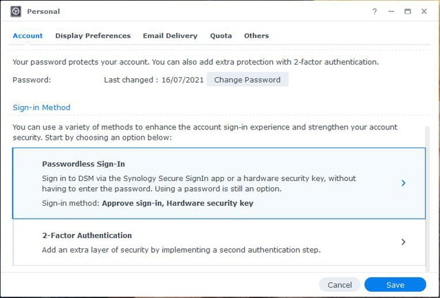 Tối ưu hóa và bảo vệ dữ liệu bằng Secure SignIn khi đăng nhập vào NAS Synology với DSM 7.0 - Ảnh 3. Tối ưu hóa và bảo vệ dữ liệu bằng Secure SignIn khi đăng nhập vào NAS Synology với DSM 7.0 - Ảnh 3.