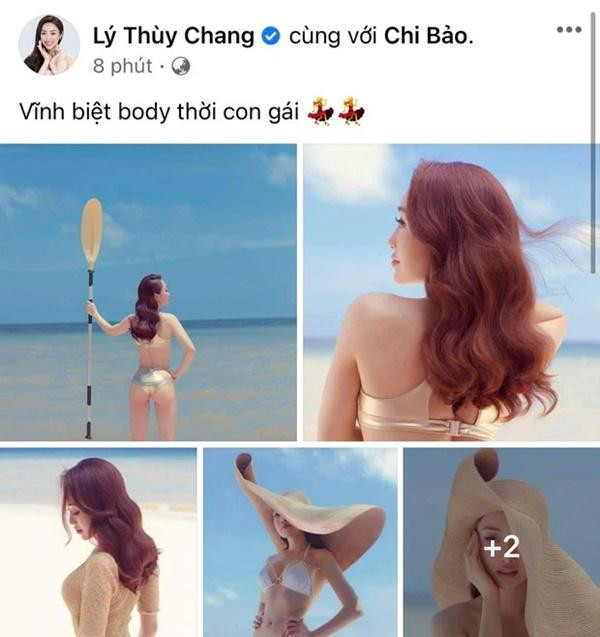Vợ kém 16 tuổi của Chi Bảo mặc bikini khoe bụng bầu dù chưa tổ chức cưới-5