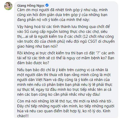 Giang Hồng Ngọc quyết không xóa status phản đối ý tưởng của Dũng Khùng-4