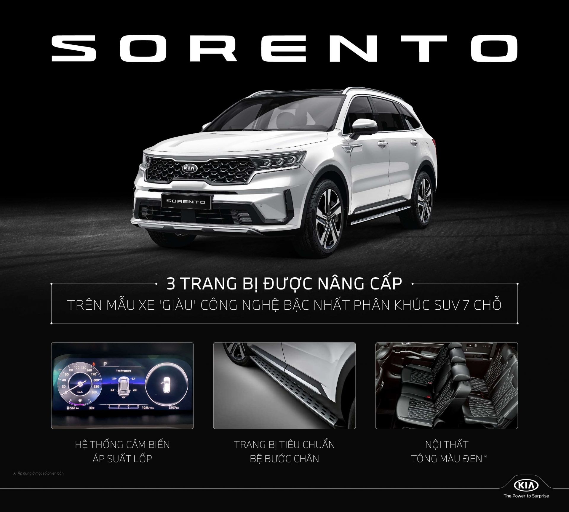 Kia Sorento được nâng cấp một số trang bị