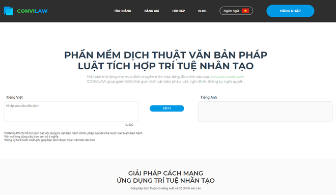 Sử dụng trí tuệ nhân tạo, startup Việt phát triển công cụ dịch văn bản pháp luật CONVILAW, tốc độ dịch nhanh và độ chính xác cao - Ảnh 1.