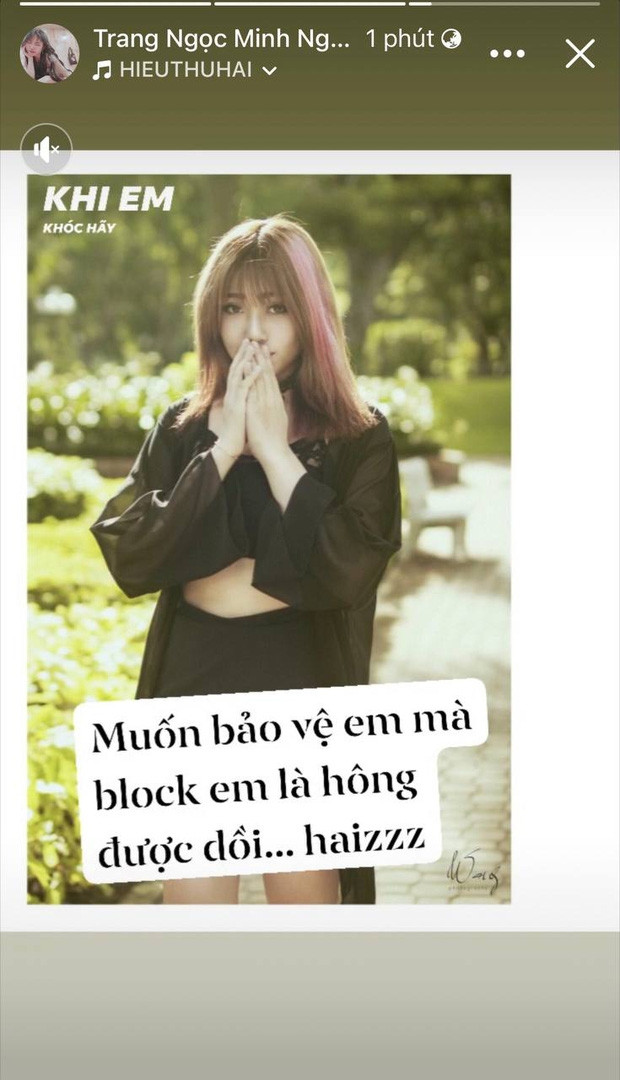 Lương Minh Trang khẳng định Vinh Râu 'block' mình