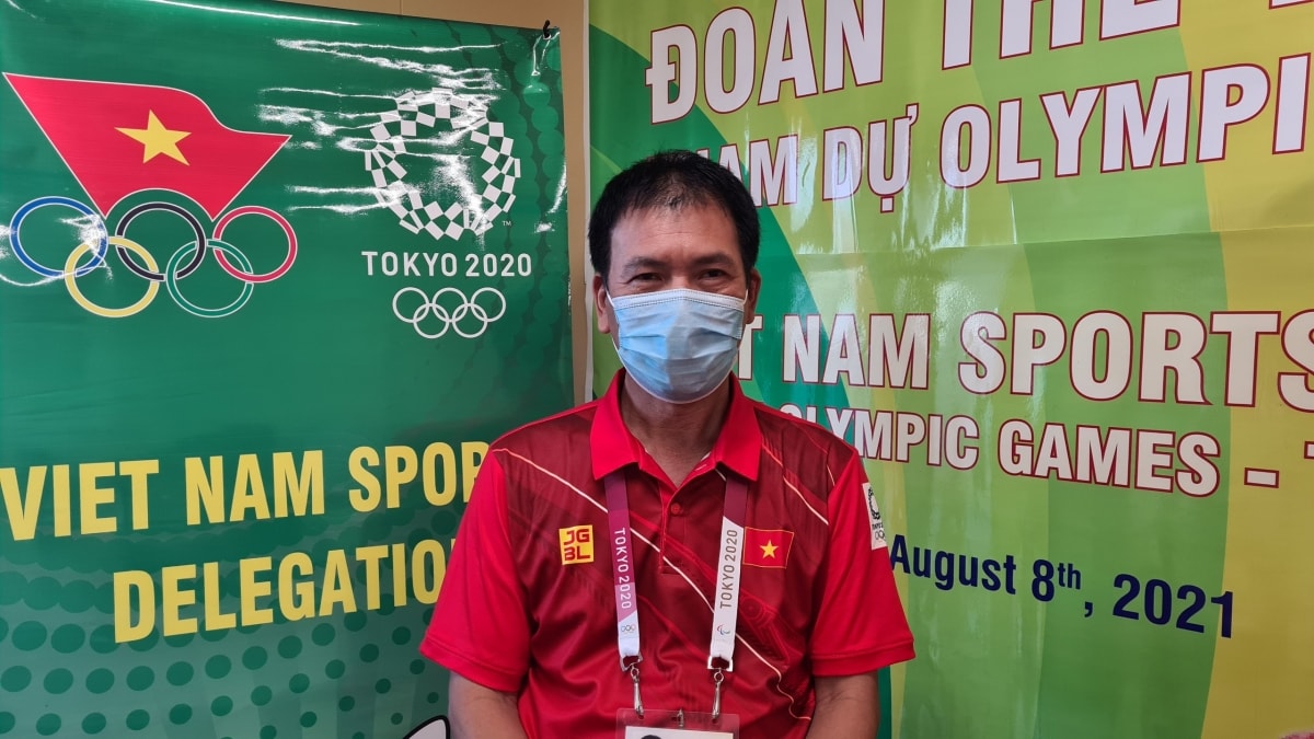 Trưởng đoàn TTVN tại Olympic Tokyo - Trần Đức Phấn (Ảnh: Đoàn TTVN). 