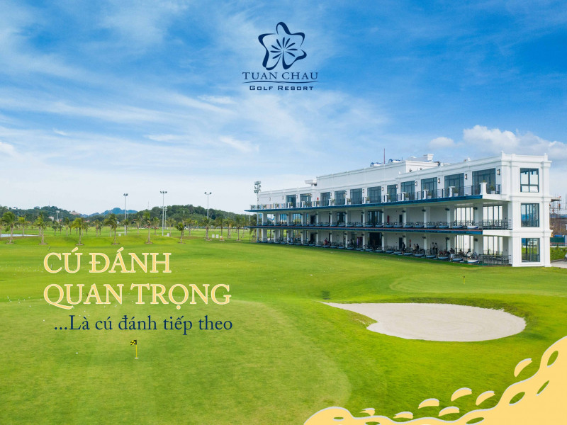 Sân tập (driving range) của sân golf Tuần Châu