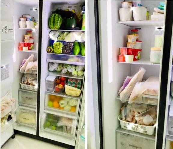 Chiếc tủ lạnh chuẩn đại gia mùa dịch: Giá gần 50 củ, đồ ăn chất như núi!-3
