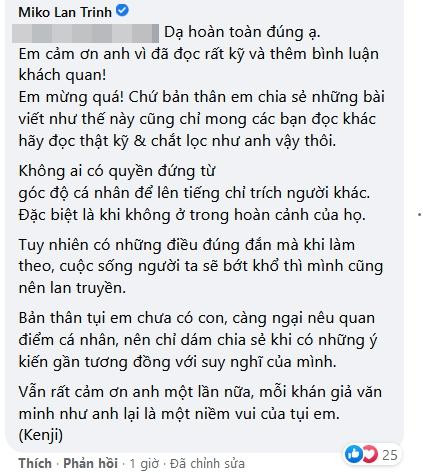 Tình chuyển giới của Miko Lan bị ném đá bài đăng sinh sản-8